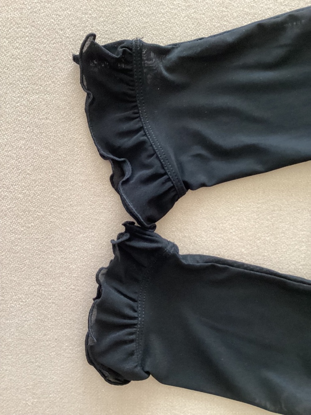 CAPULET HIGH NECK - LONG SLEEVE BLACK SHEER BODYSUIT SIZE M - Picture 5 of 10